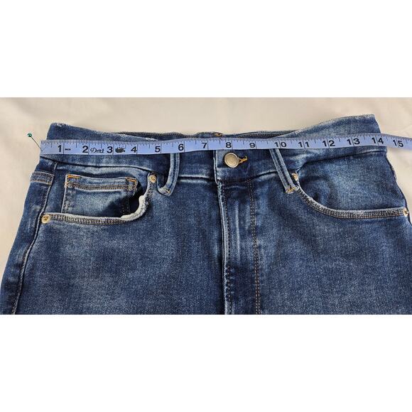 GOOD AMERICAN WOMEN'S FALL 23 INDIGO316 BLUE STRAIGHT LEG JEANS – SIZE 6-12 - Picture 5 of 12